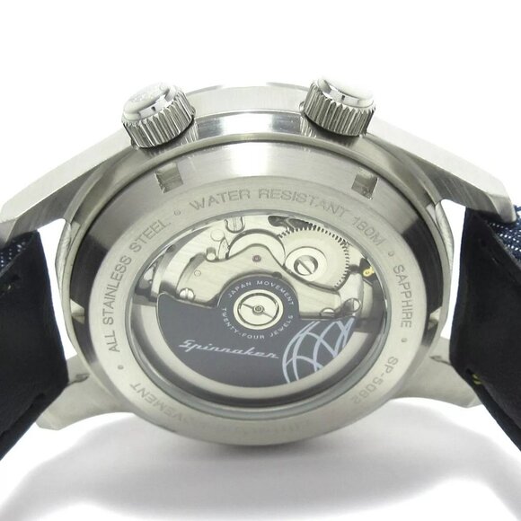 Auth SPINNAKER Bradner. SP-5062 Unconfirmed Navy Men\'s Wrist Watch main image 12